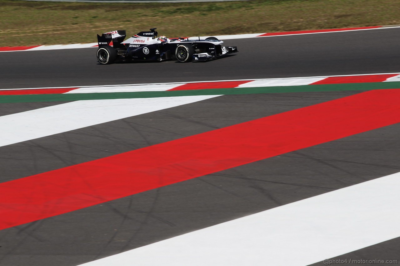 GP COREA, 04.10.2013- Free practice 2, Pastor Maldonado (VEN) Williams F1 Team FW35