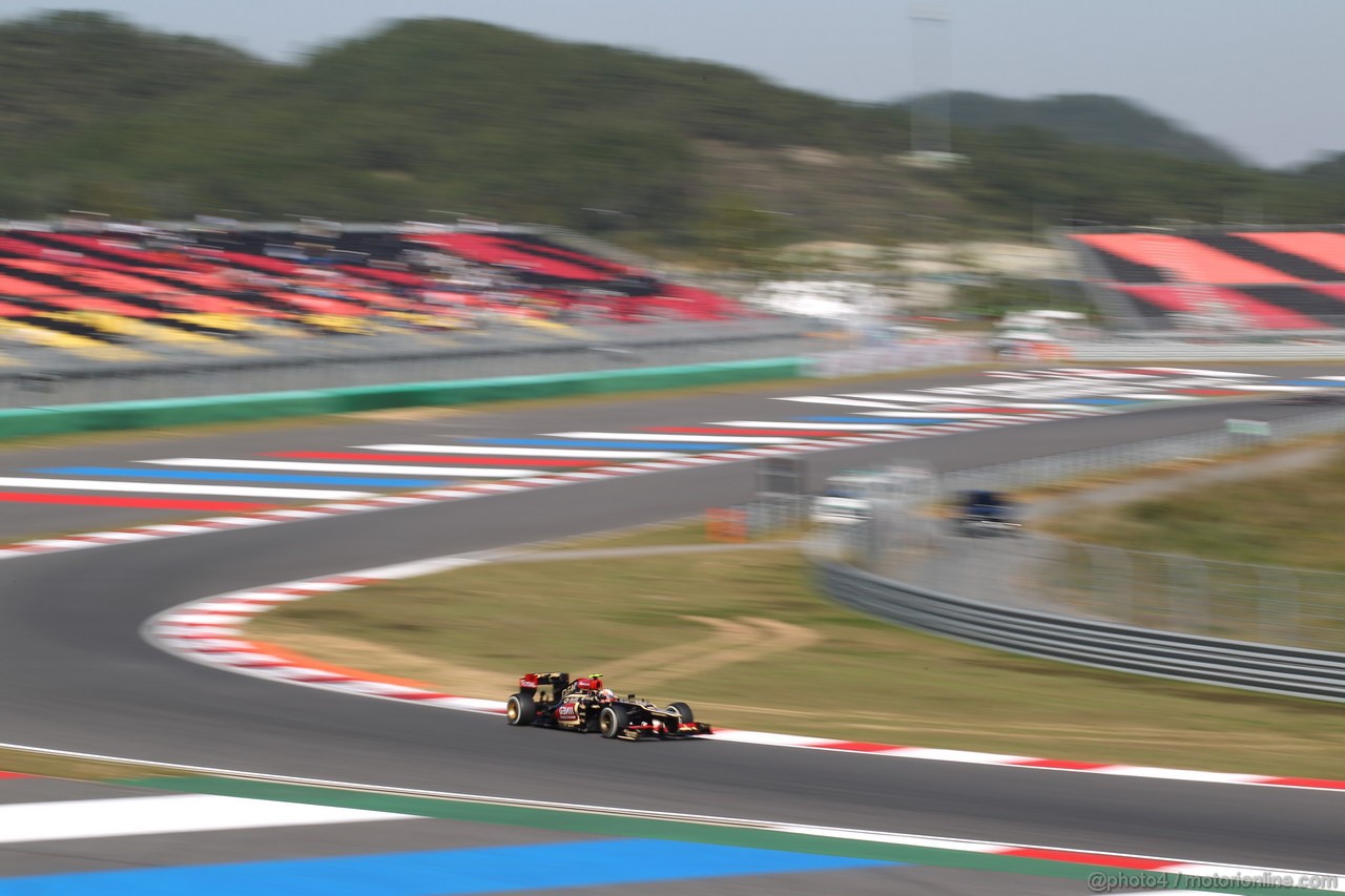 GP COREA, 04.10.2013- Free practice 2, Romain Grosjean (FRA) Lotus F1 Team E213