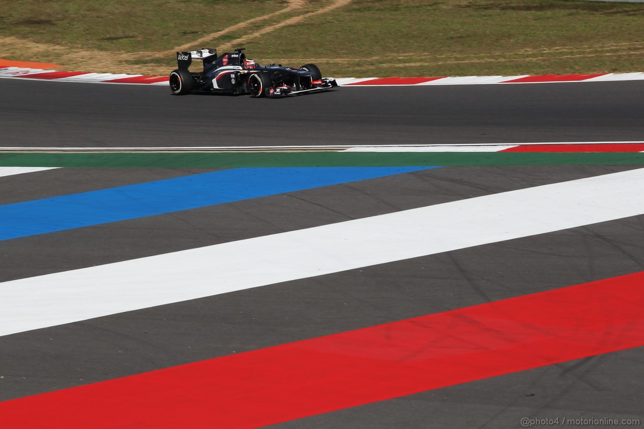 GP COREA, 04.10.2013- Free practice 2, Nico Hulkenberg (GER) Sauber F1 Team C32