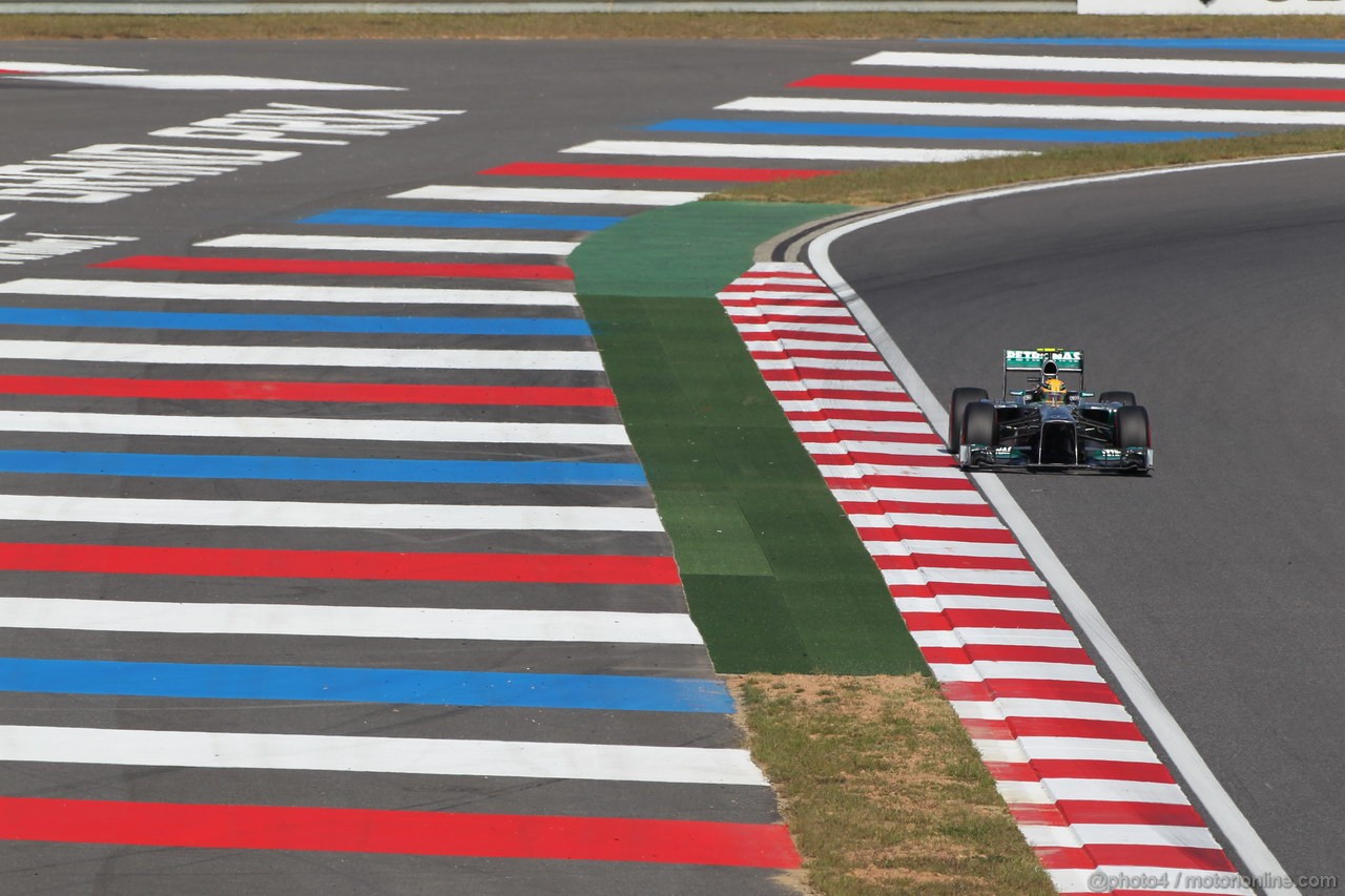 GP COREA, 04.10.2013- Free practice 2, Lewis Hamilton (GBR) Mercedes AMG F1 W04