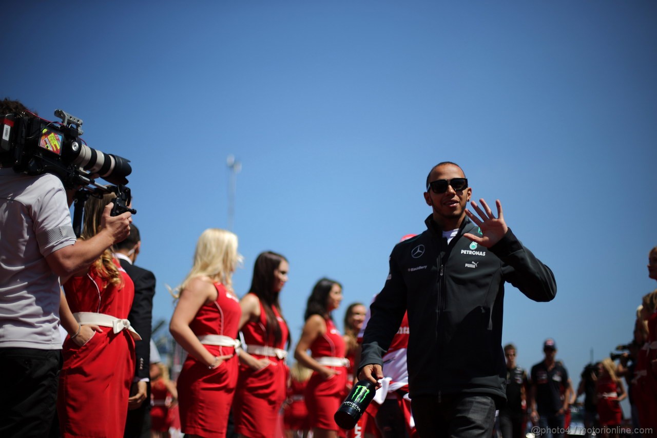 GP GERMANIA, 07.07.2013- Lewis Hamilton (GBR) Mercedes AMG F1 W04 