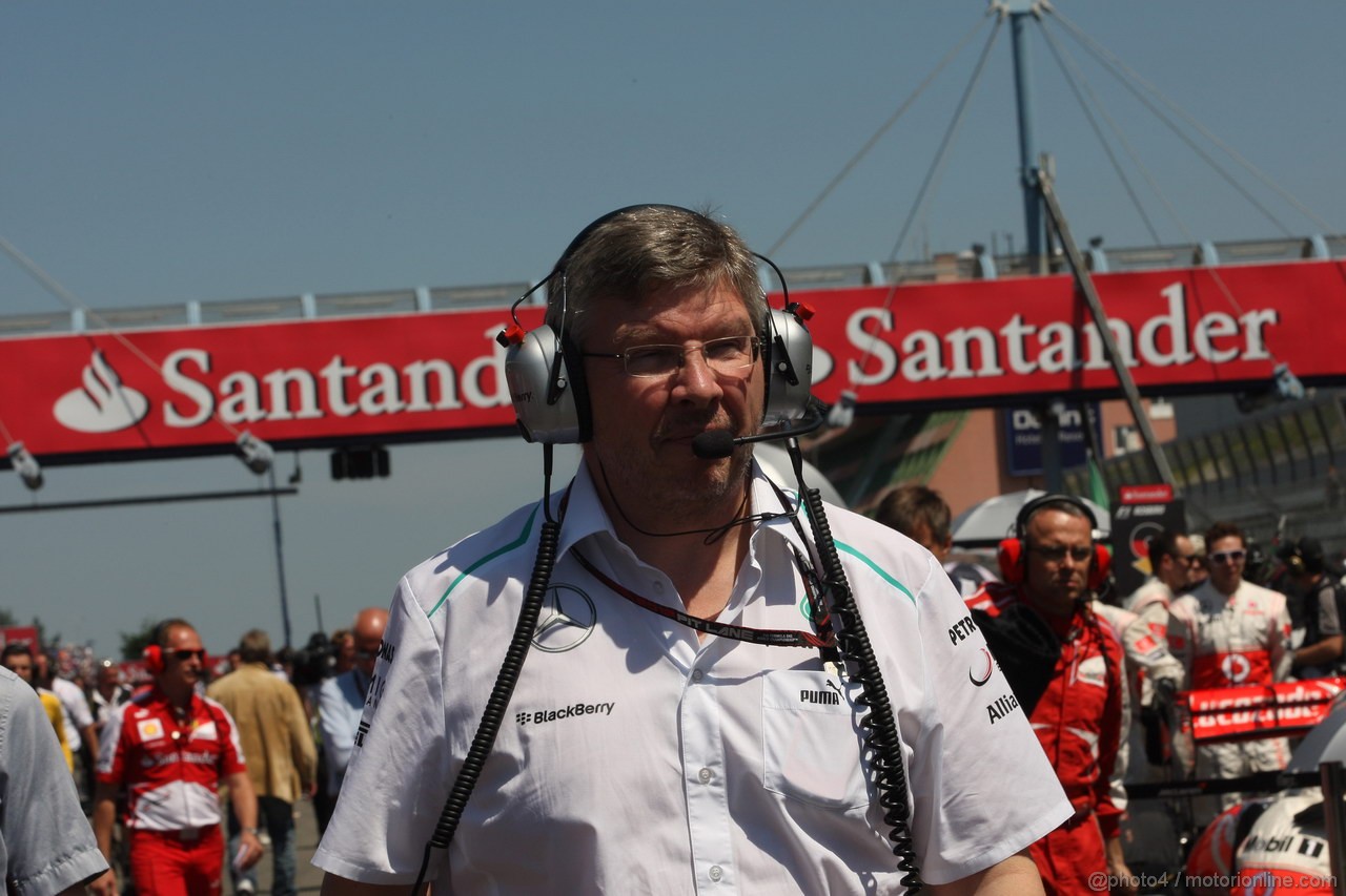 GP GERMANIA, 07.07.2013-  Gara, Ross Brawn (GBR), Team Principal, Mercedes GP 