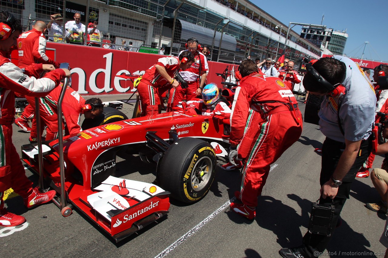 GP GERMANIA, 07.07.2013-  Gara, Fernando Alonso (ESP) Ferrari F138 