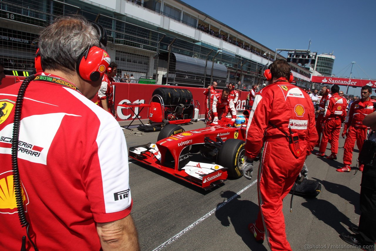 GP GERMANIA, 07.07.2013-  Gara, Fernando Alonso (ESP) Ferrari F138