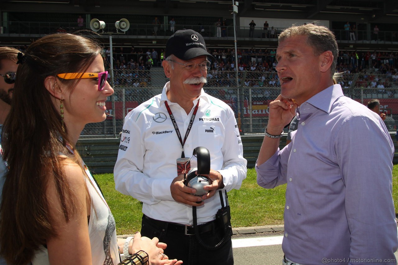 GP GERMANIA, 07.07.2013-  Gara, Dr. Dieter Zetsche, Chairman of Daimler e David Coulthard (GBR) 