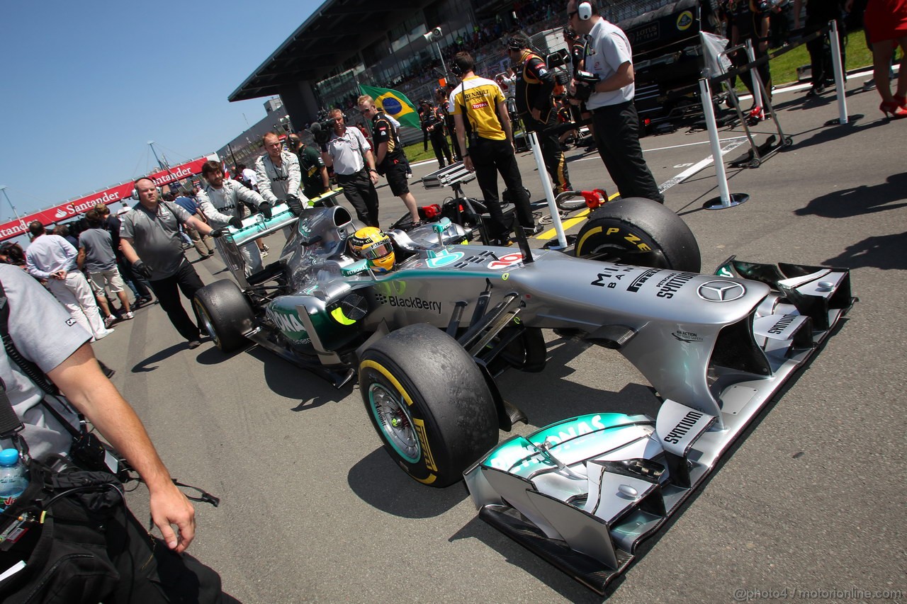 GP GERMANIA, 07.07.2013-  Gara, Lewis Hamilton (GBR) Mercedes AMG F1 W04 