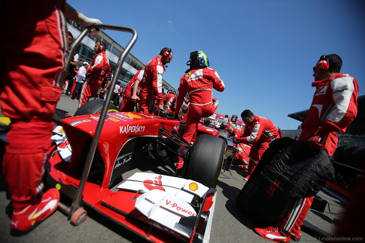 GP GERMANIA, 07.07.2013-  Gara, Felipe Massa (BRA) Ferrari F138 