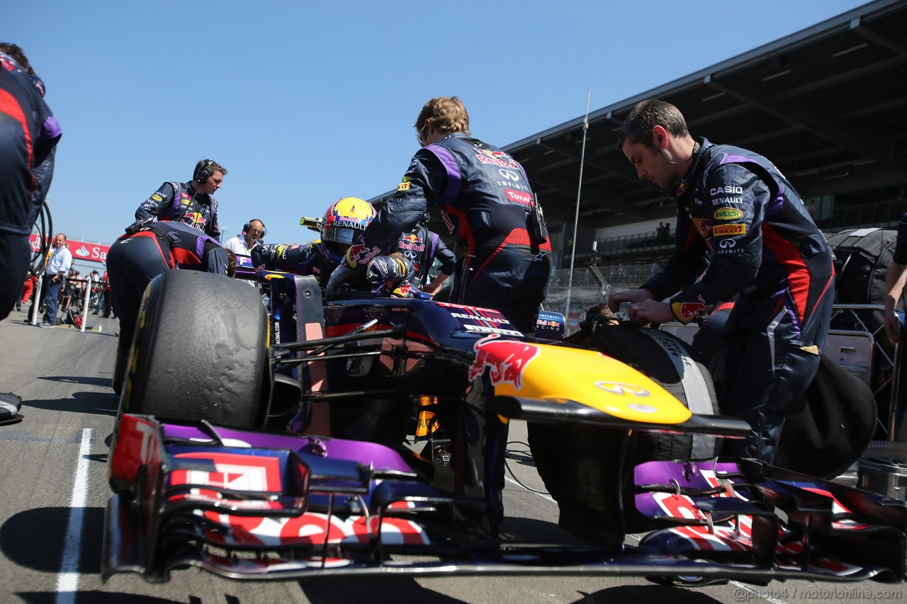 GP GERMANIA, 07.07.2013-  Gara, Mark Webber (AUS) Red Bull Racing RB9 