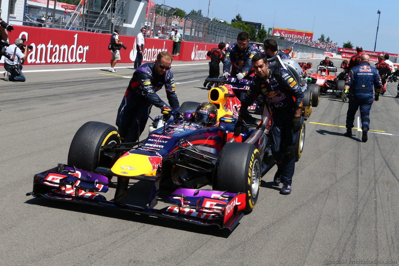 GP GERMANIA, 07.07.2013-  Gara, Sebastian Vettel (GER) Red Bull Racing RB9 