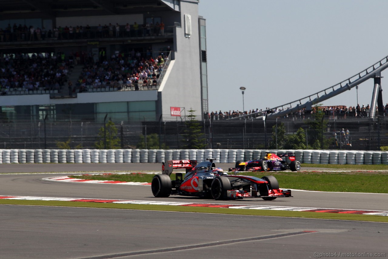 GP GERMANIA, 07.07.2013-  Gara, Jenson Button (GBR) McLaren Mercedes MP4-28 