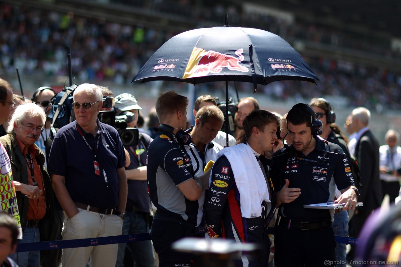 GP GERMANIA, 07.07.2013-  Gara, Sebastian Vettel (GER) Red Bull Racing RB9 