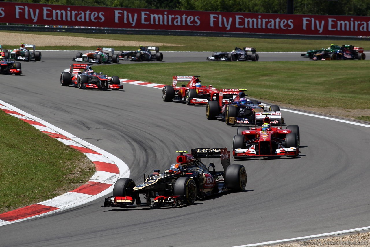 GP GERMANIA, 07.07.2013-  Gara, Romain Grosjean (FRA) Lotus F1 Team E21 