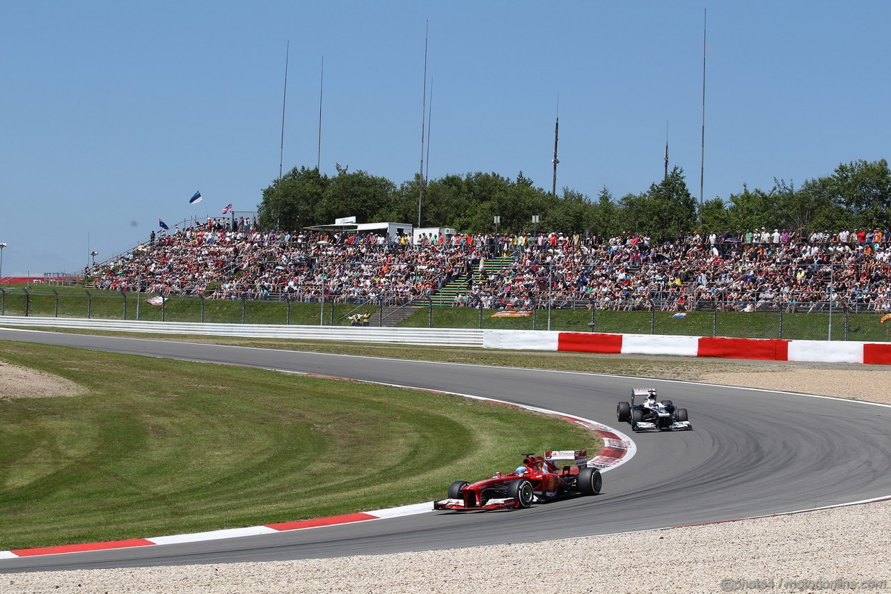 GP GERMANIA, 07.07.2013-  Gara, Fernando Alonso (ESP) Ferrari F138 