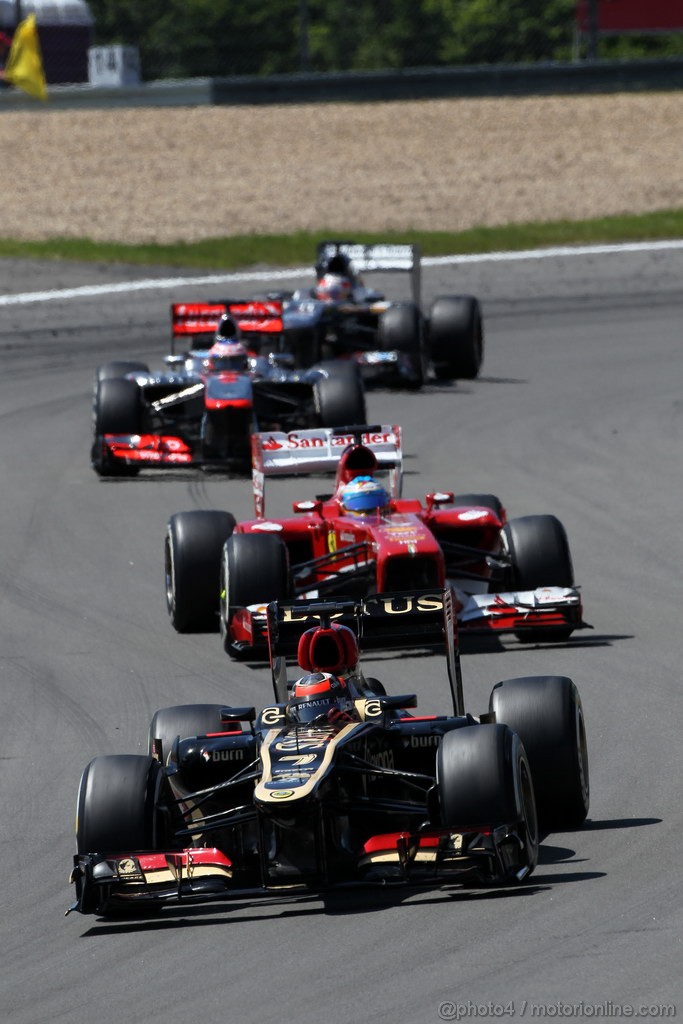 GP GERMANIA, 07.07.2013-  Gara, Kimi Raikkonen (FIN) Lotus F1 Team E21 