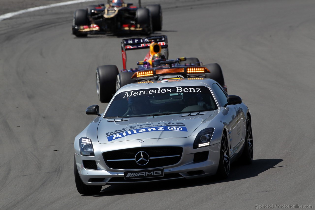 GP GERMANIA, 07.07.2013-  Gara, The Safety car on the track