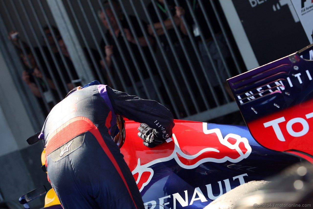 GP GERMANIA, 07.07.2013-  Gara, Sebastian Vettel (GER) Red Bull Racing RB9 vincitore 