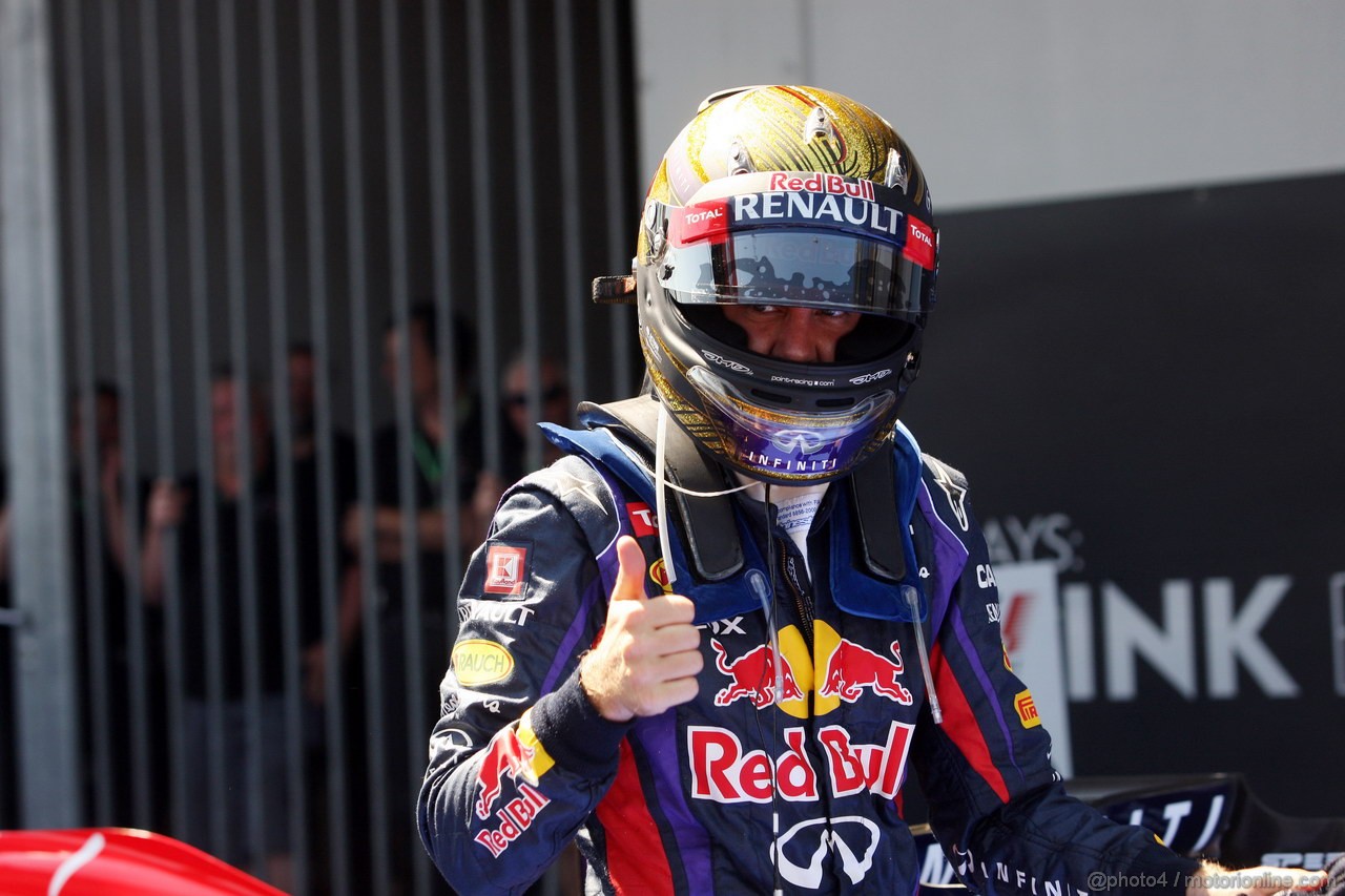 GP GERMANIA, 07.07.2013-  Gara, Sebastian Vettel (GER) Red Bull Racing RB9 vincitore 