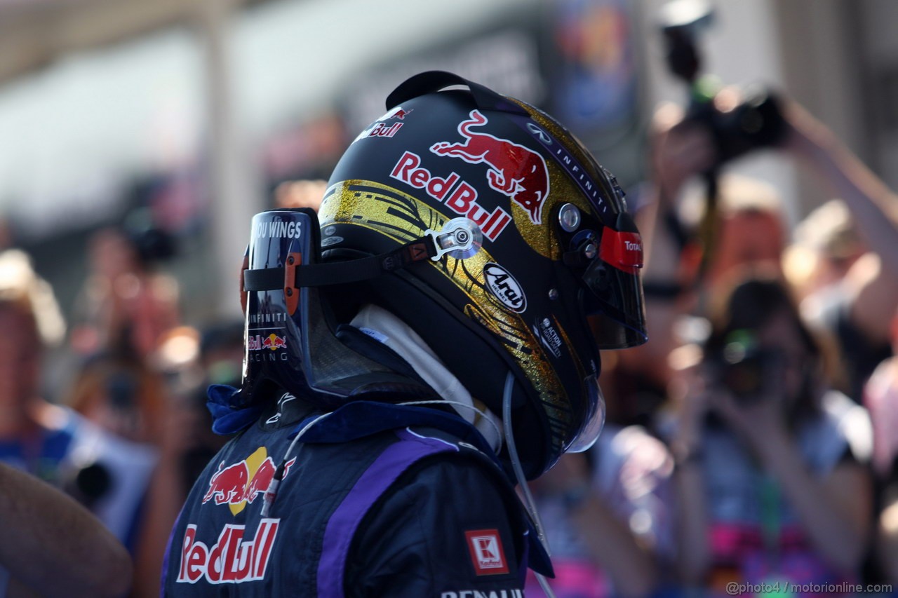 GP GERMANIA, 07.07.2013-  Gara, Sebastian Vettel (GER) Red Bull Racing RB9 vincitore 