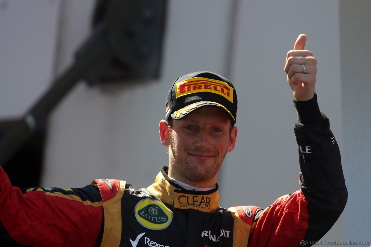 GP GERMANIA, 07.07.2013-  Gara, terzo Romain Grosjean (FRA) Lotus F1 Team E21