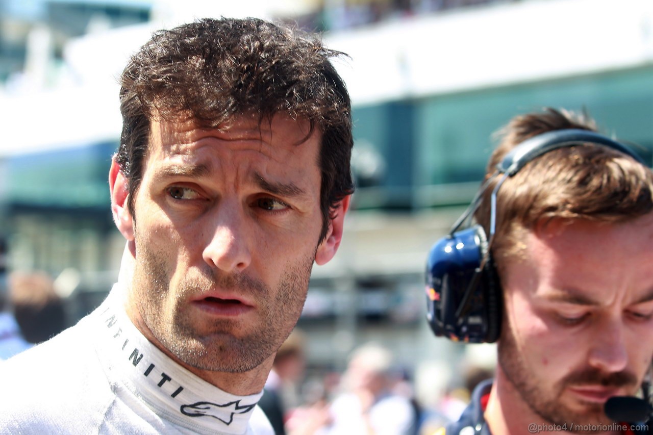 GP GERMANIA, 07.07.2013-  Gara, Mark Webber (AUS) Red Bull Racing RB9 