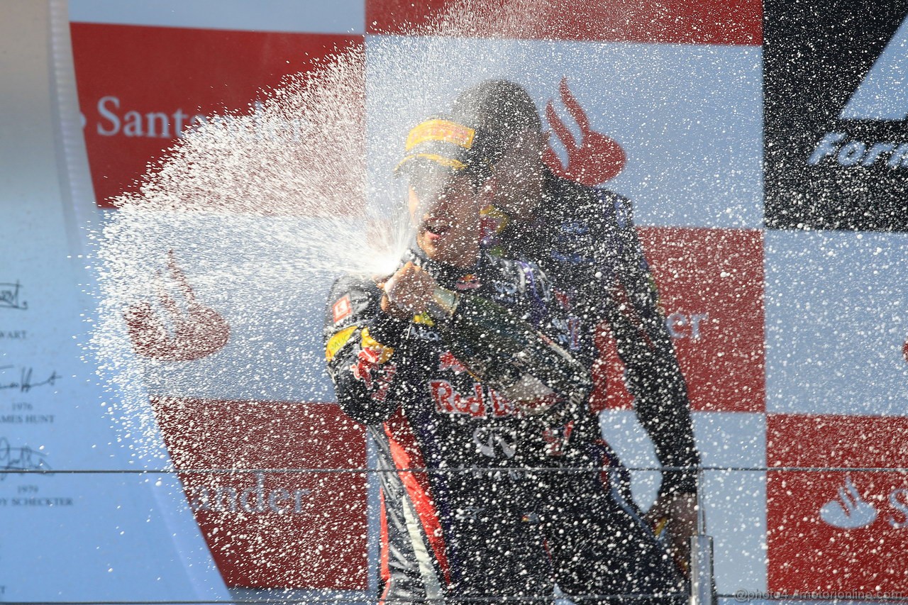 GP GERMANIA, 07.07.2013-  Gara, Sebastian Vettel (GER) Red Bull Racing RB9 vincitore 