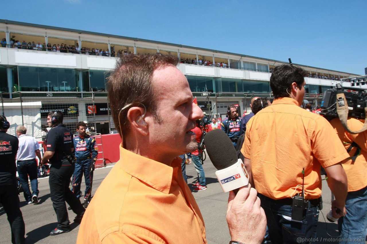 GP GERMANIA, 07.07.2013-  Gara, Rubens Barrichello (BRA) 