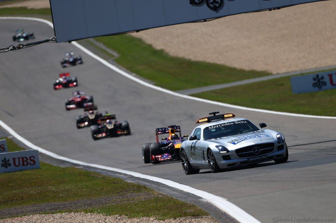 GP GERMANIA, 07.07.2013-  Gara, The Safety car on the track