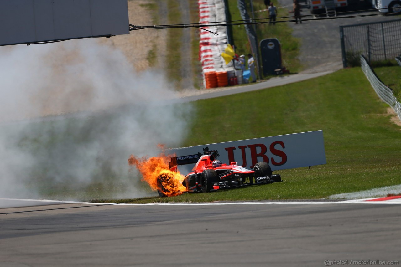 GP GERMANIA, 07.07.2013-  Gara, Jules Bianchi (FRA) Marussia F1 Team MR02 