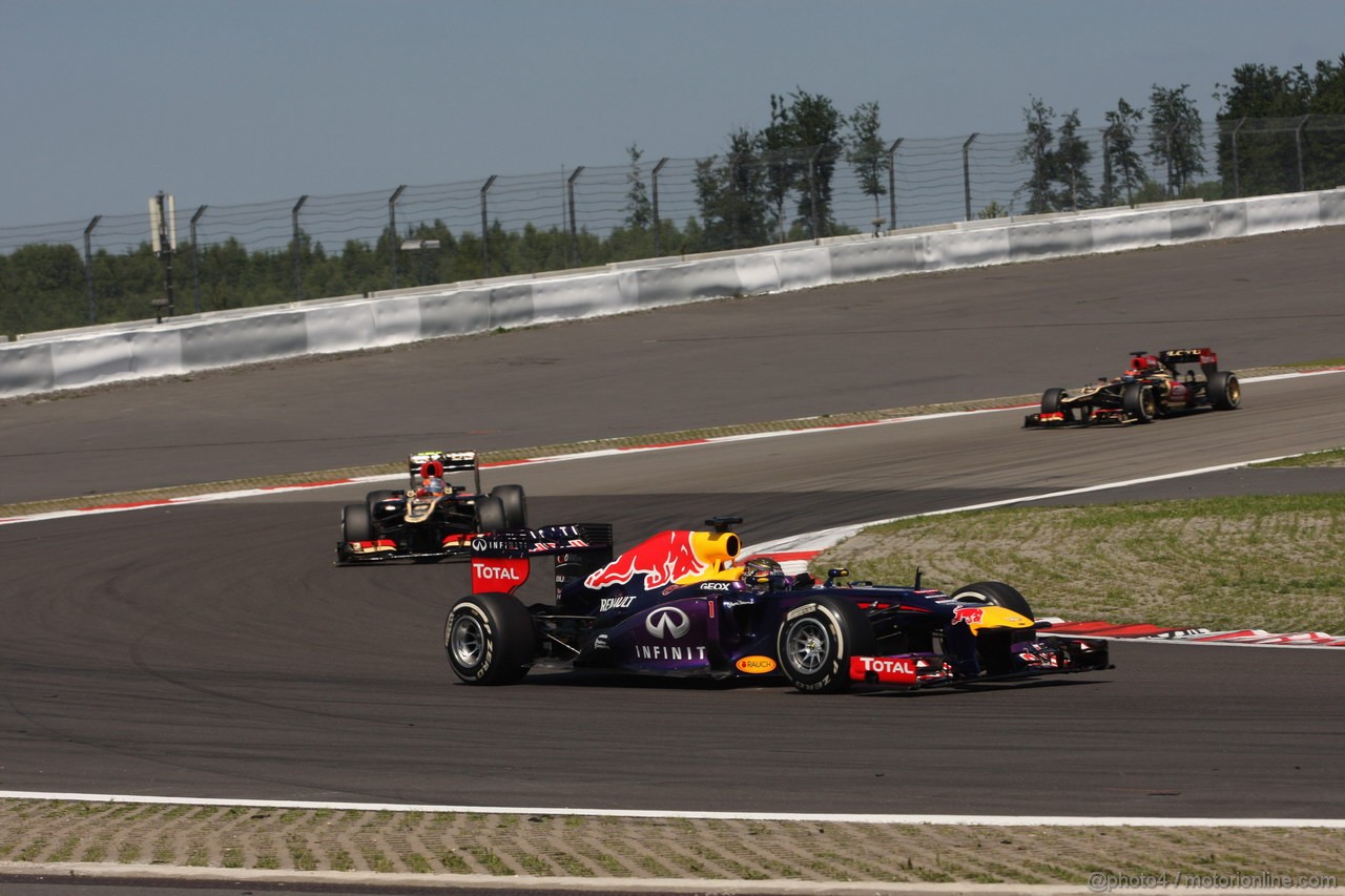 GP GERMANIA, 07.07.2013-  Gara, Sebastian Vettel (GER) Red Bull Racing RB9 