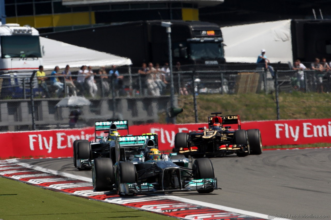 GP GERMANIA, 07.07.2013-  Gara, Lewis Hamilton (GBR) Mercedes AMG F1 W04 