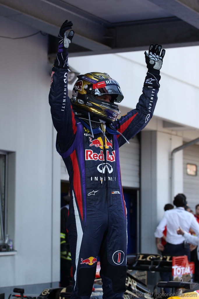 GP GERMANIA, 07.07.2013-  Gara, Sebastian Vettel (GER) Red Bull Racing RB9 vincitore 