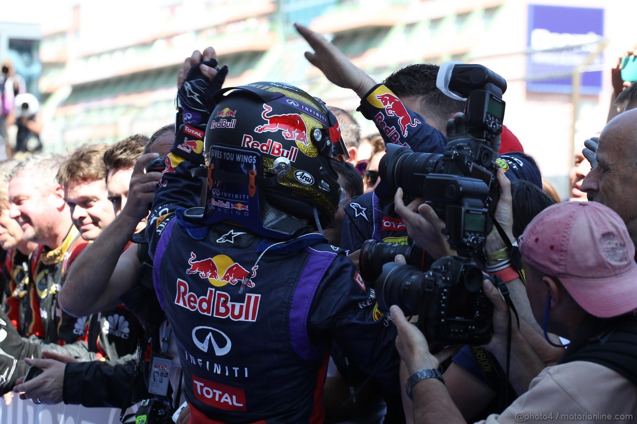 GP GERMANIA, 07.07.2013-  Gara, Sebastian Vettel (GER) Red Bull Racing RB9 vincitore 