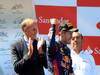 GP GERMANIA, 07.07.2013-  Gara, Hans Stuck e Sebastian Vettel (GER) Red Bull Racing RB9 vincitore with Emilio Botin (ESP), Santander Bank President 