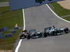 GP ALEMANIA, 07.07.2013- Carrera, Lewis Hamilton (GBR) Mercedes AMG F1 W04 y Nico Rosberg (GER) Mercedes AMG F1 W04