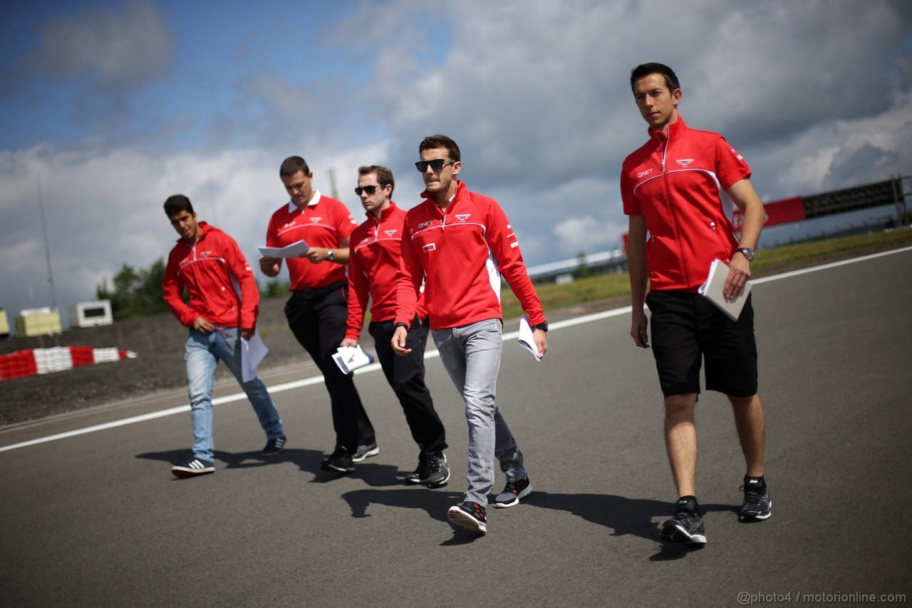 GP GERMANIA, 04.07.2013- Jules Bianchi (FRA) Marussia F1 Team MR02 