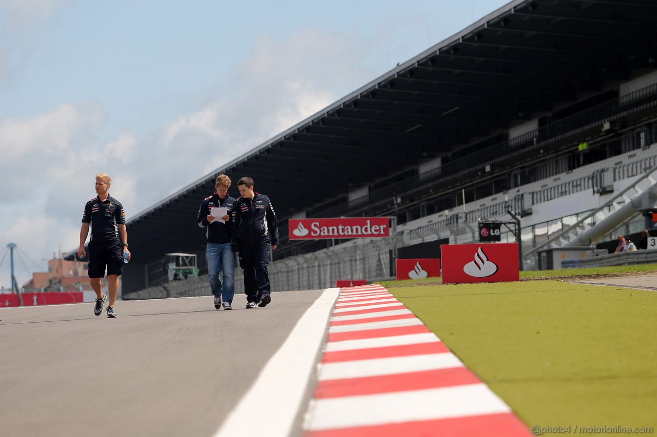 GP GERMANIA, 04.07.2013- Sebastian Vettel (GER) Red Bull Racing RB9 