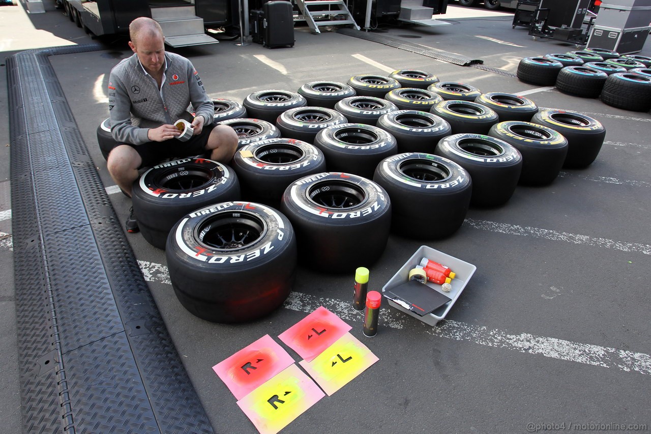 GP GERMANIA, 04.07.2013- Pirelli Tyres