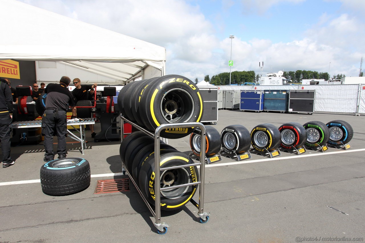 GP GERMANIA, 04.07.2013- Pirelli Tyres
