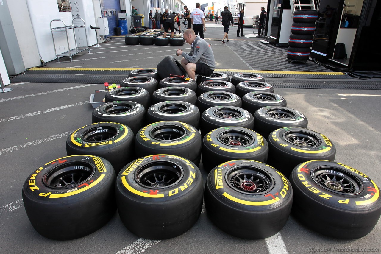 GP GERMANIA, 04.07.2013- Pirelli Tyres