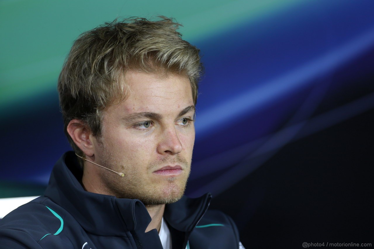 GP GERMANIA, 04.07.2013- Conferenza Stampa, Nico Rosberg (GER) Mercedes AMG F1 W04 