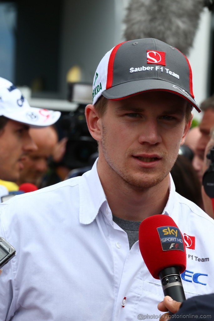 GP GERMANIA, 04.07.2013- Nico Hulkenberg (GER) Sauber F1 Team C32 