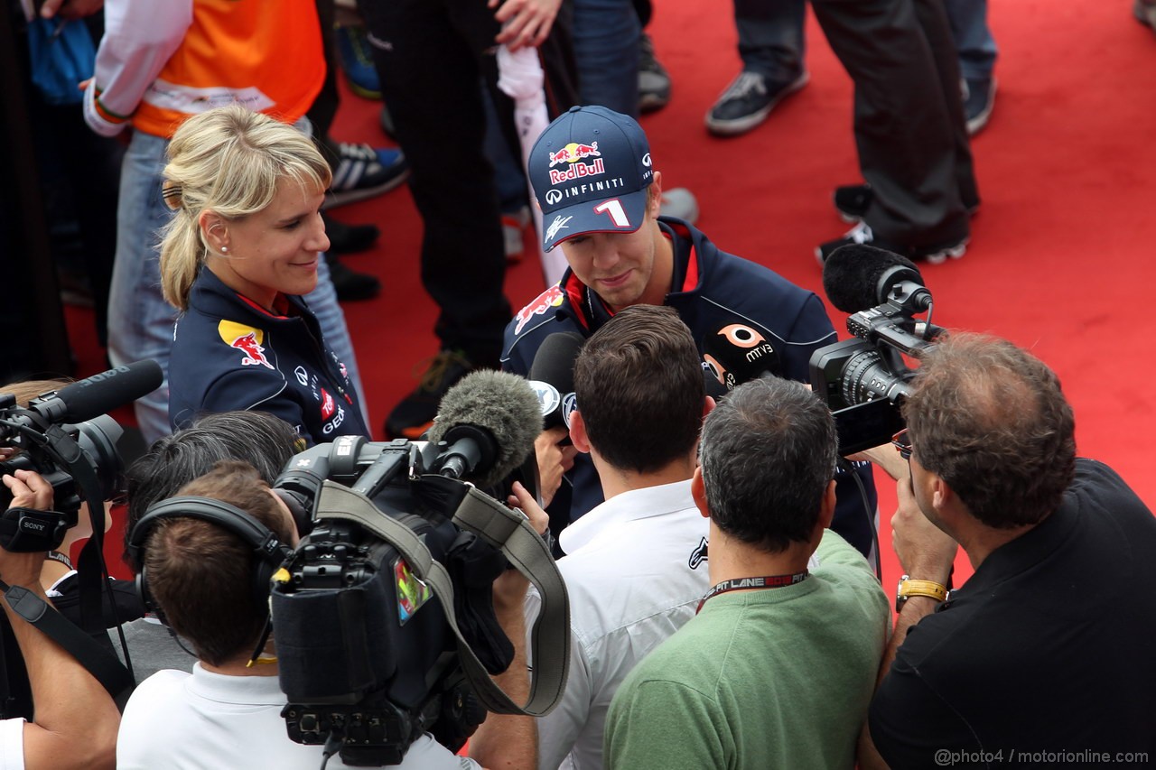 GP GERMANIA, 04.07.2013- Sebastian Vettel (GER) Red Bull Racing RB9