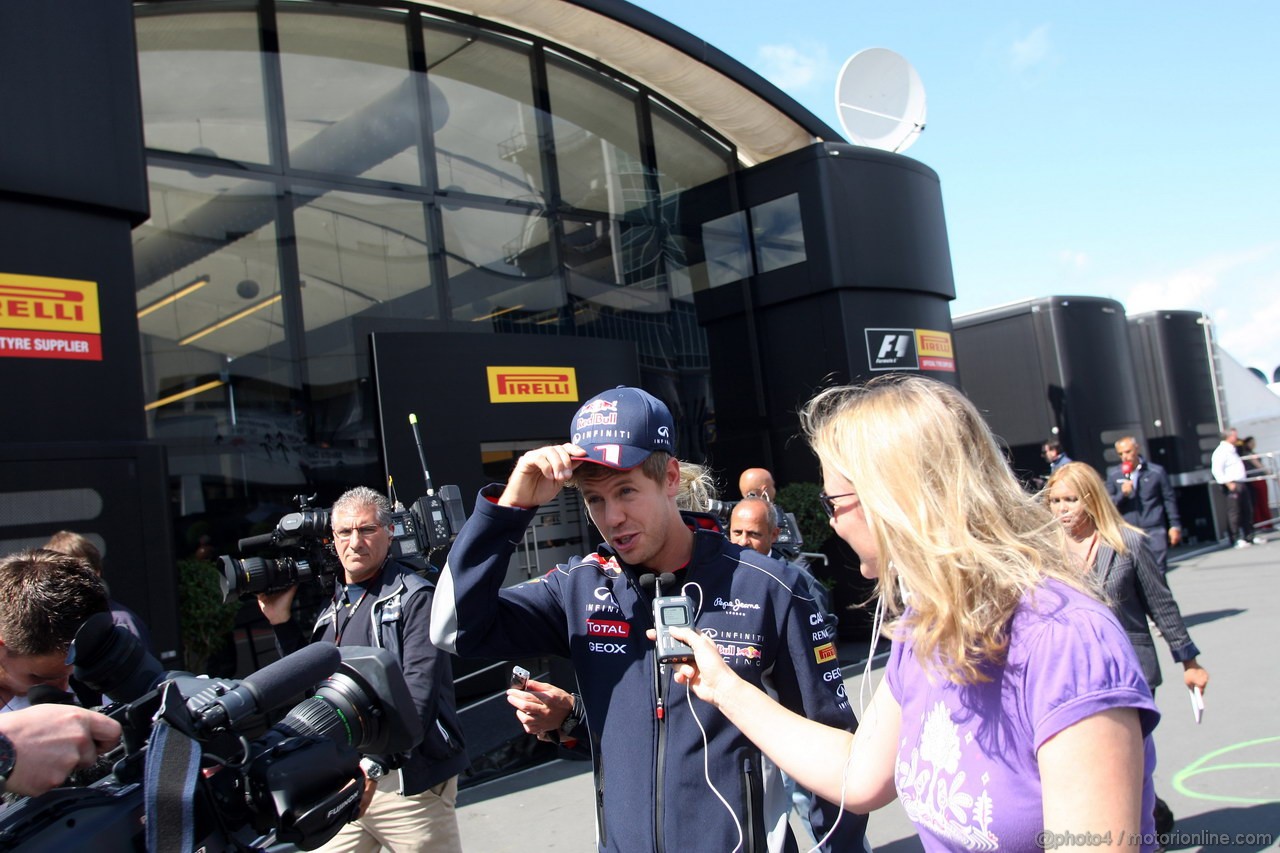 GP GERMANIA, 04.07.2013- Sebastian Vettel (GER) Red Bull Racing RB9 