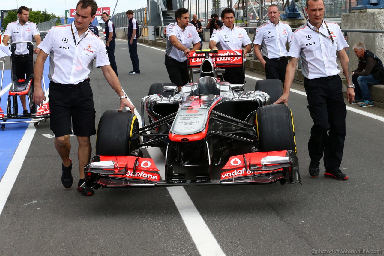 GP GERMANIA, 04.07.2013- Sergio Perez (MEX) McLaren MP4-28 