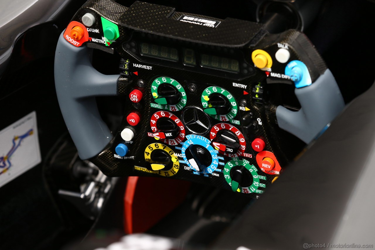 GP GERMANIA, 04.07.2013- Mercedes AMG F1 W04  F1 Team MR02 Steering wheel 