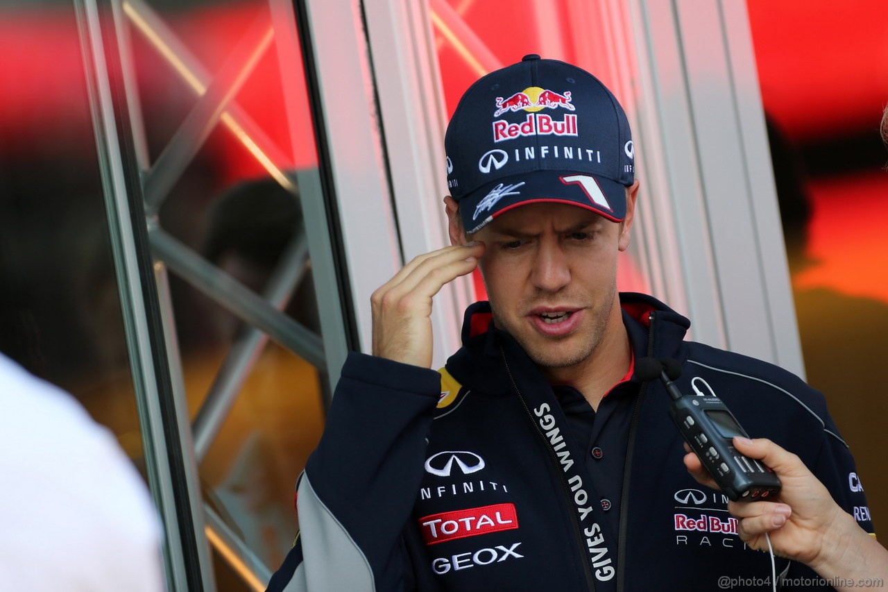 GP GERMANIA, 04.07.2013- Sebastian Vettel (GER) Red Bull Racing RB9 