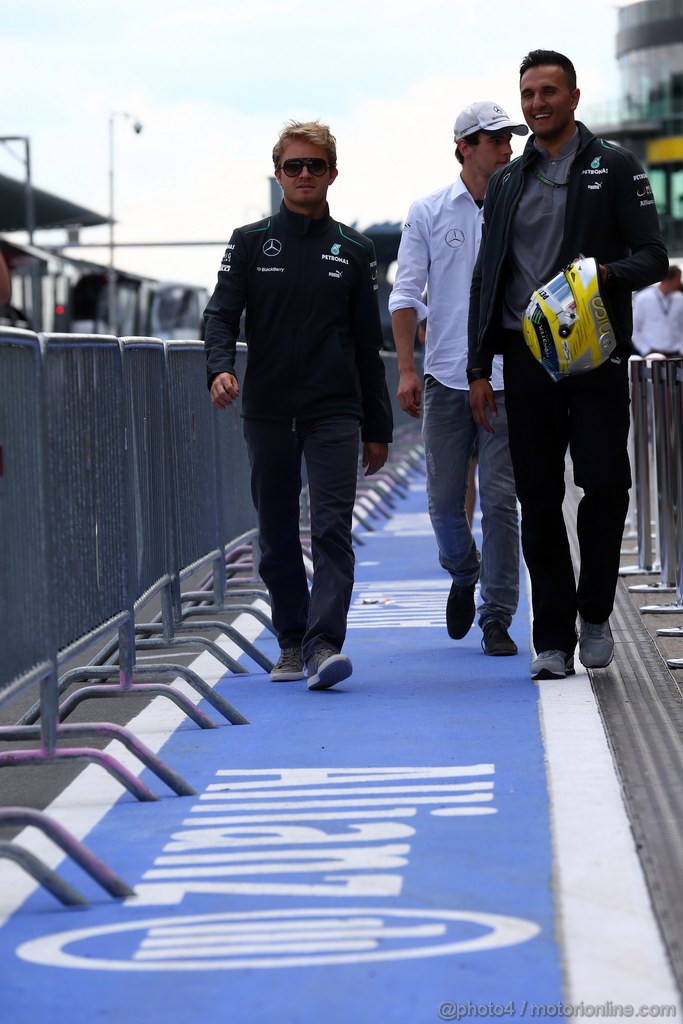 GP GERMANIA, 04.07.2013- Nico Rosberg (GER) Mercedes AMG F1 W04 