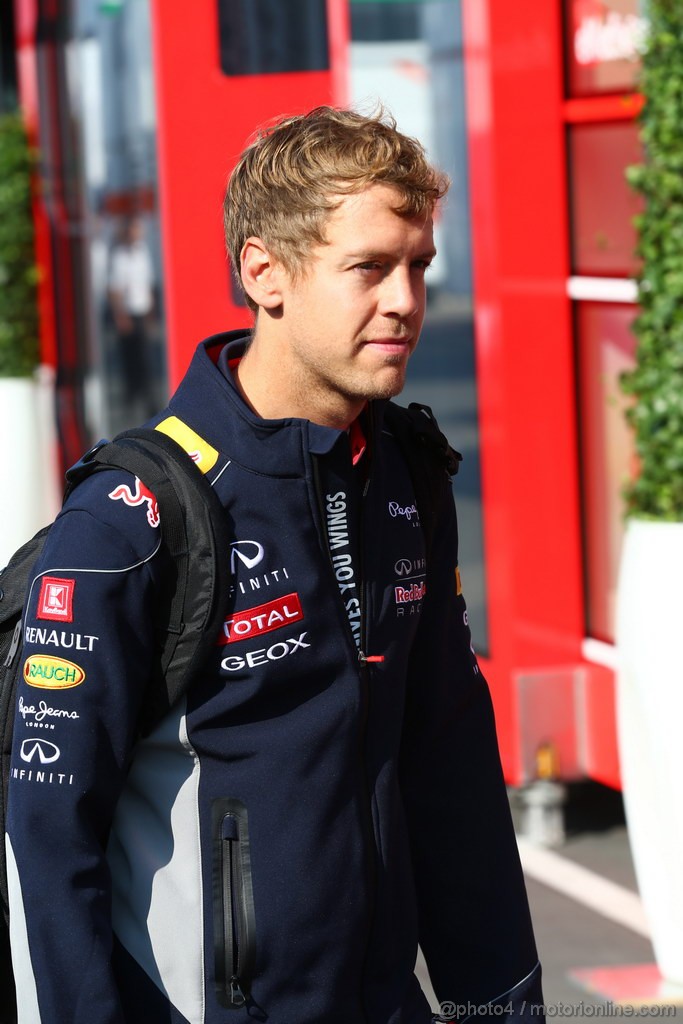 GP GERMANIA, 06.07.2013- Sebastian Vettel (GER) Red Bull Racing RB9 