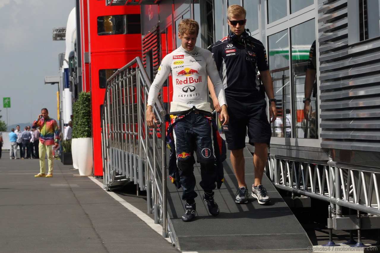 GP GERMANIA, 06.07.2013- Prove Libere 3, Sebastian Vettel (GER) Red Bull Racing RB9