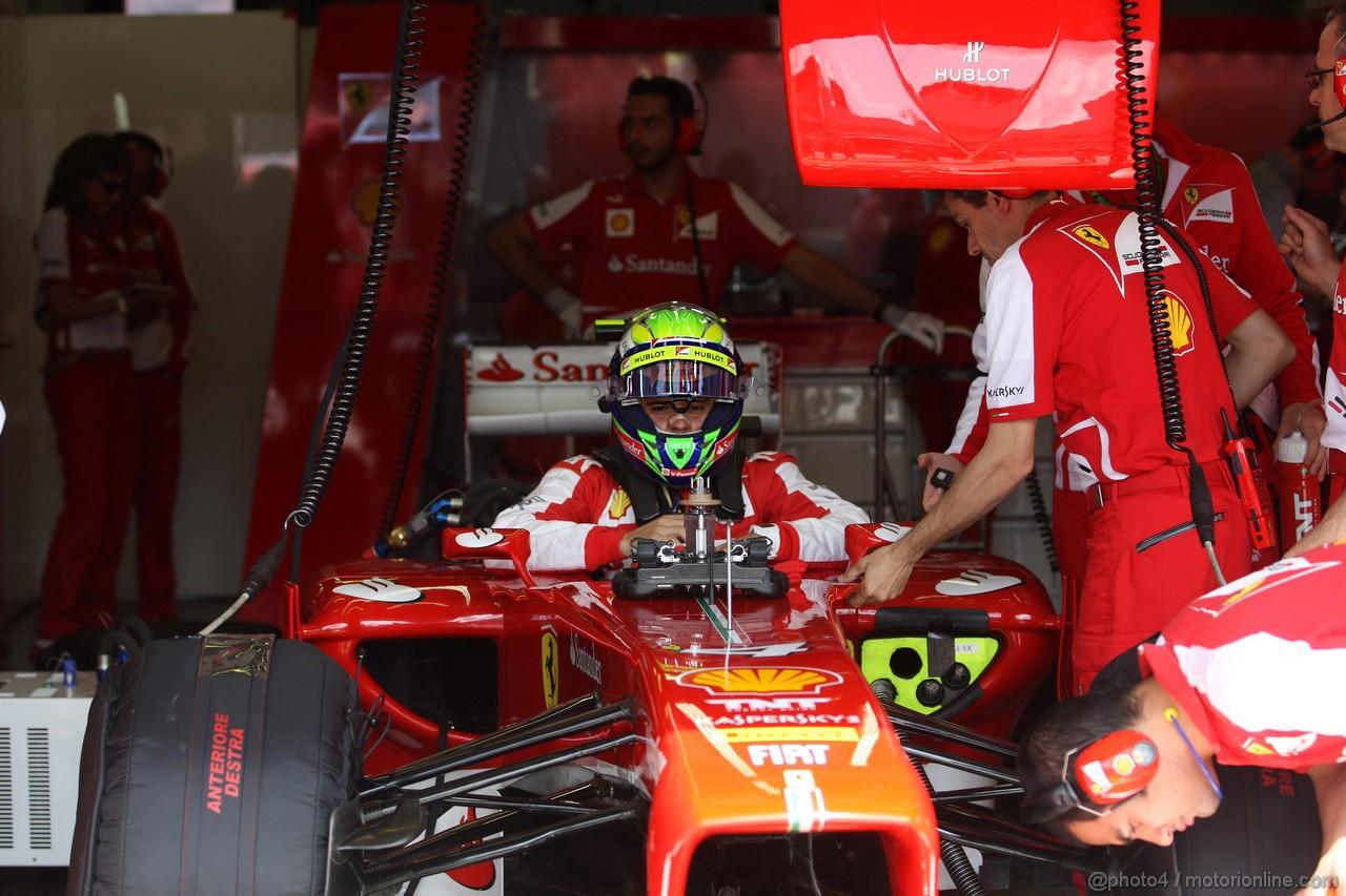 GP GERMANIA, 06.07.2013- Felipe Massa (BRA) Ferrari F138 